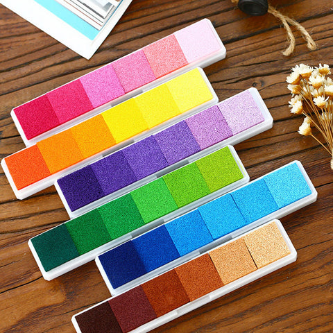 Multi Color Gradient Ink Pads for Rubber Stamps