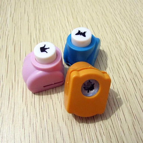 Assorted Designs Mini Cut Card Hole Puncher