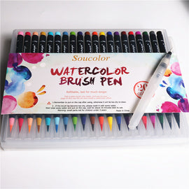 20 - Piece Set Watercolor Soft Brush Pens