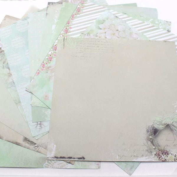 12 - Sheets Set 6" Decorative Scrapbooking Art paper