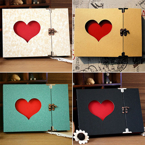 Hollow Heart Shaped Scrapbook Album