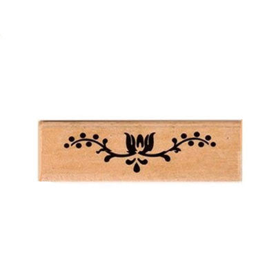 Vintage Strip Wood and Rubber Stamp