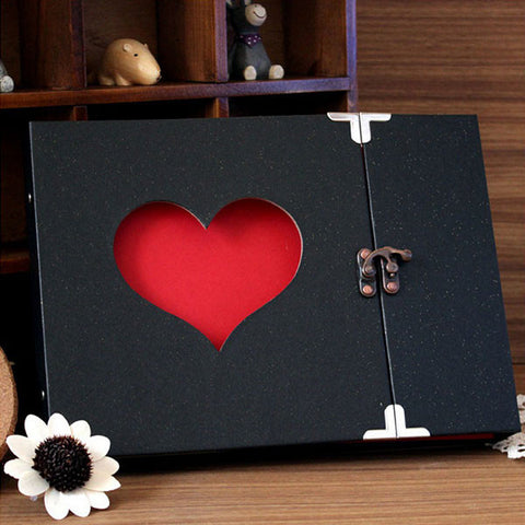 Hollow Heart Shaped Scrapbook Album