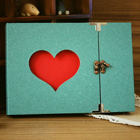 Hollow Heart Shaped Scrapbook Album